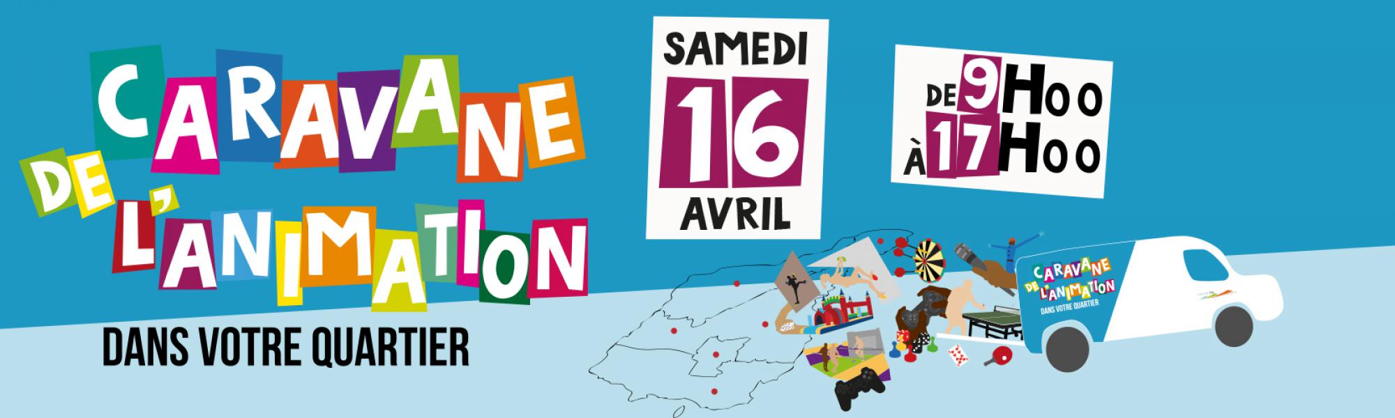 Bandeau Caravane de l'animation du samedi 16 avril 2022