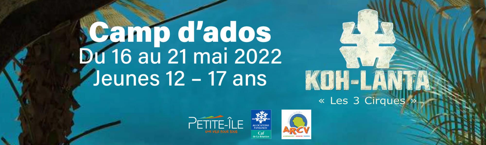 Bandeau camp d'ados mai 2022