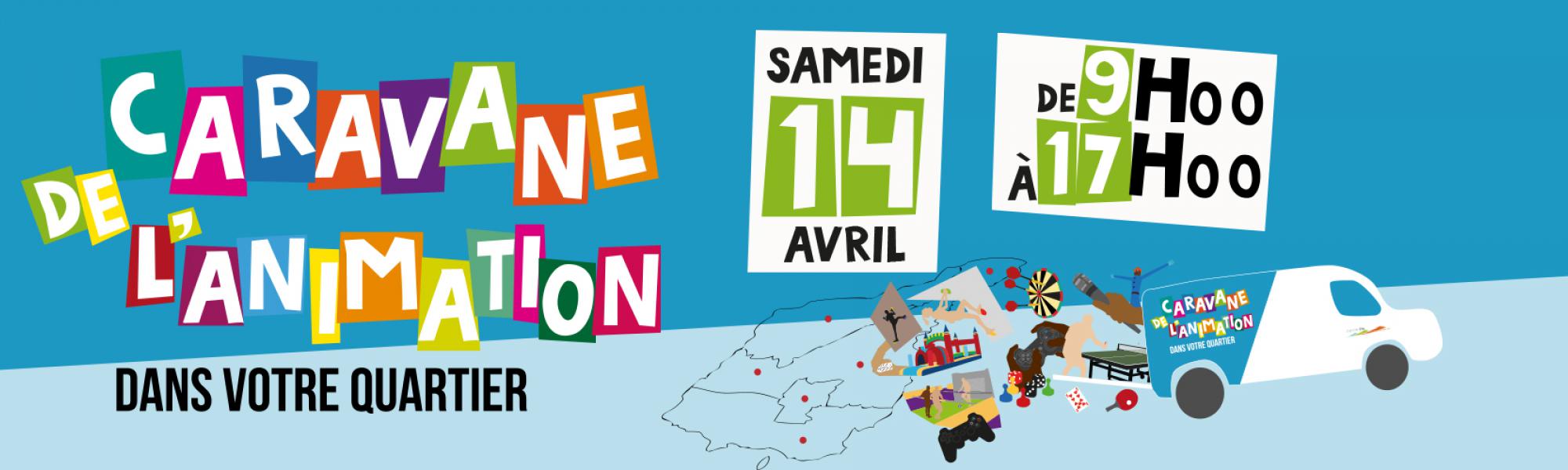 Bandeau Caravane de l'animation du samedi 14 mai 2022