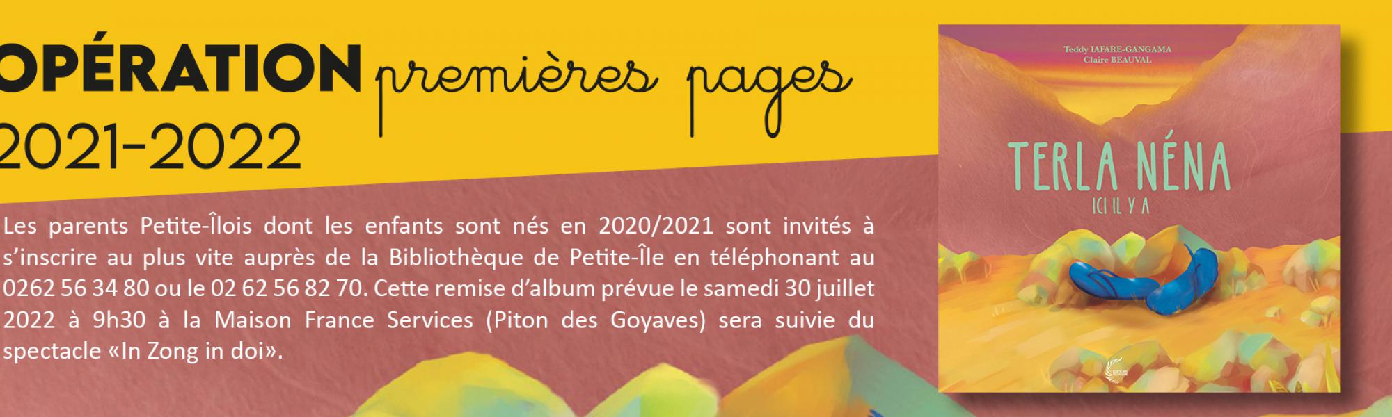 Bandeau opération première pages