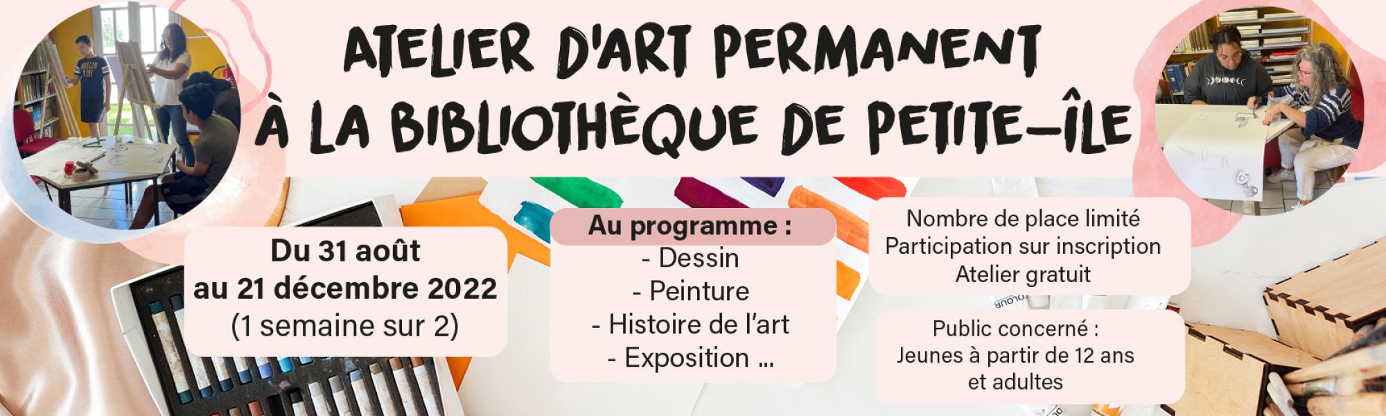 Bandeau atelier d'art