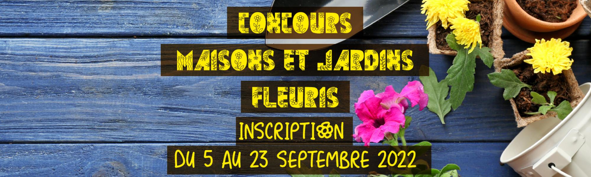 Bandeau concours maisons et jardins fleuris