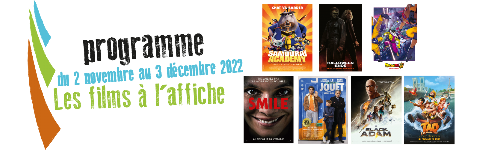 Bandeau cinéma du 2 novembre au 3 décembre