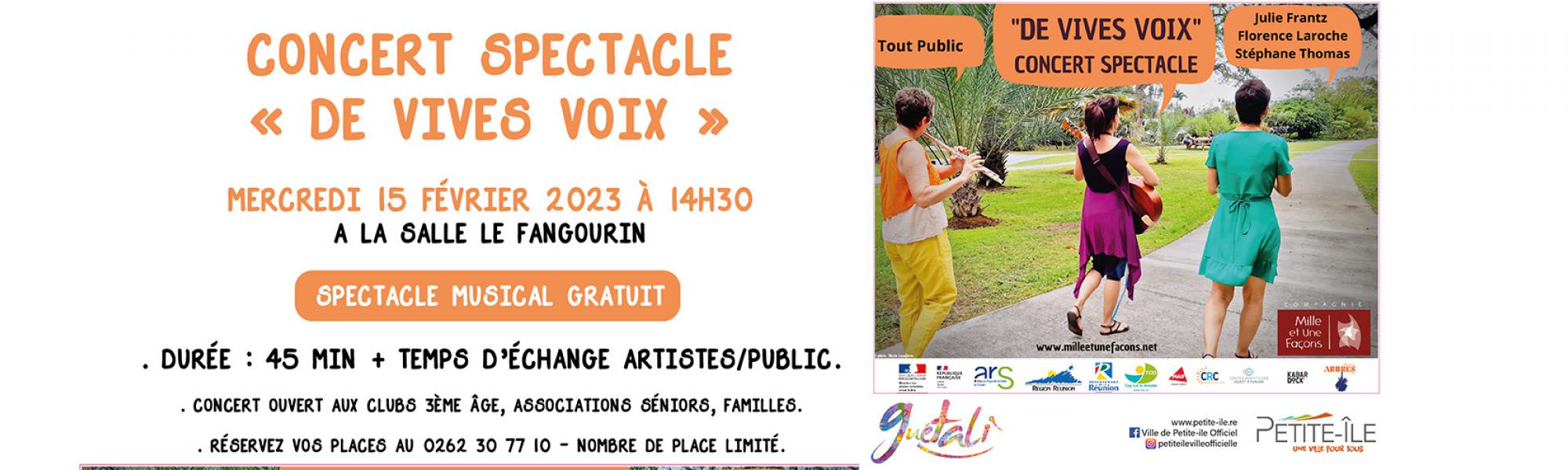 Bandeau spectacle "de vives voix"