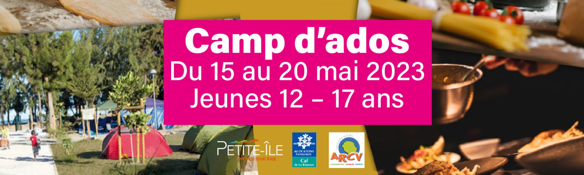 Bandeau camp d'ados mai 2023