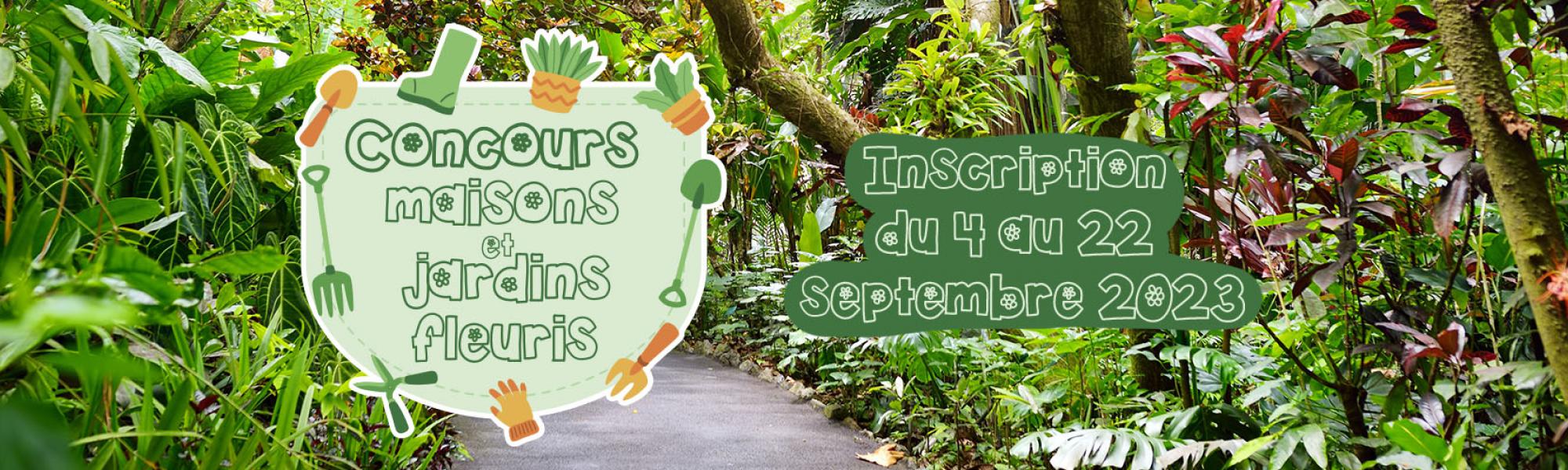 Bandeau concours maisons et jardins fleuris