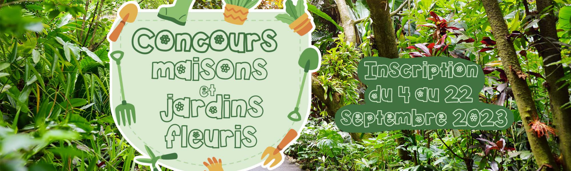 Bandeau concours maisons et jardins fleuris