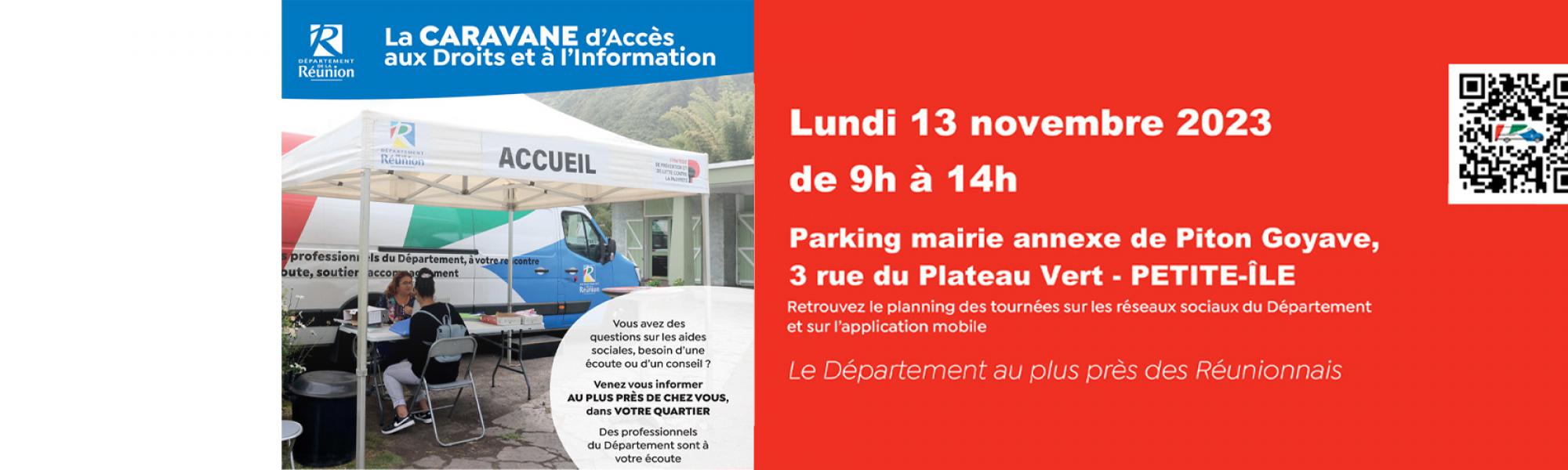 Bandeau caravane d'accès aux droits et à l'information