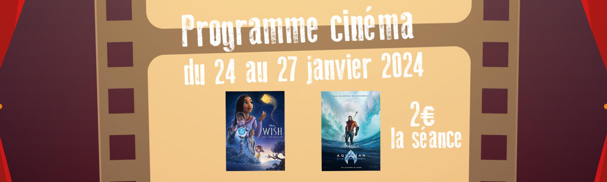 Bandeau programme cinéma du 24 au 27 janvier