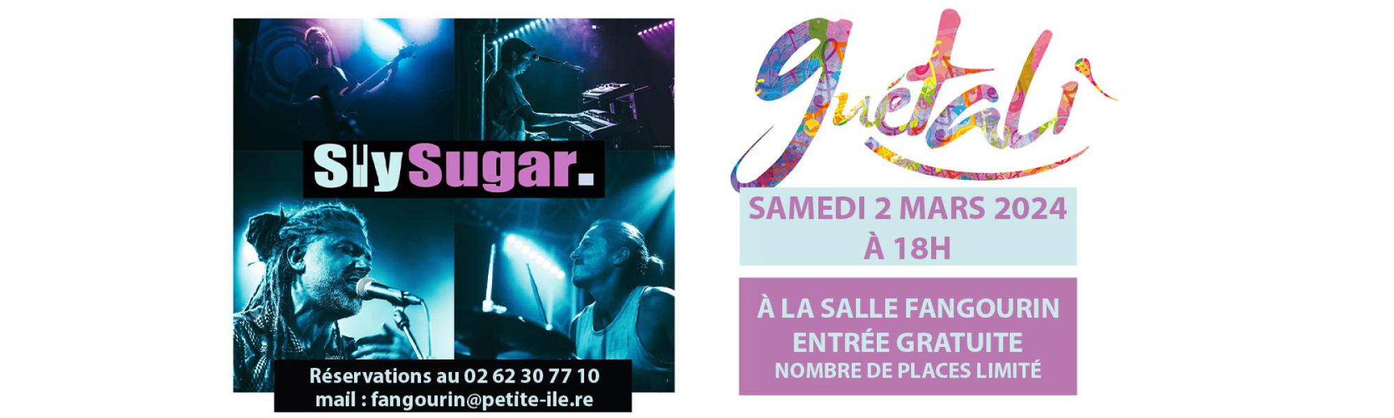 Concert de Sly Sugar le samedi 2 mars 2024