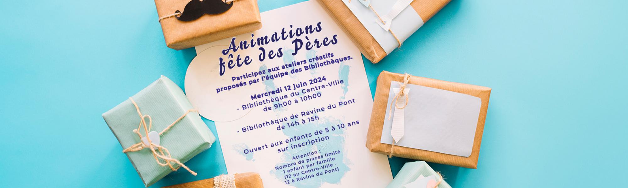 Bandeau atelier fête des pères