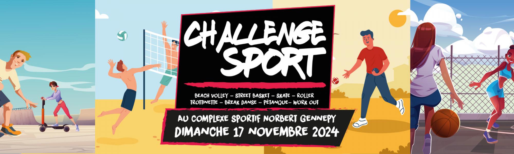 Bandeau challenge sport