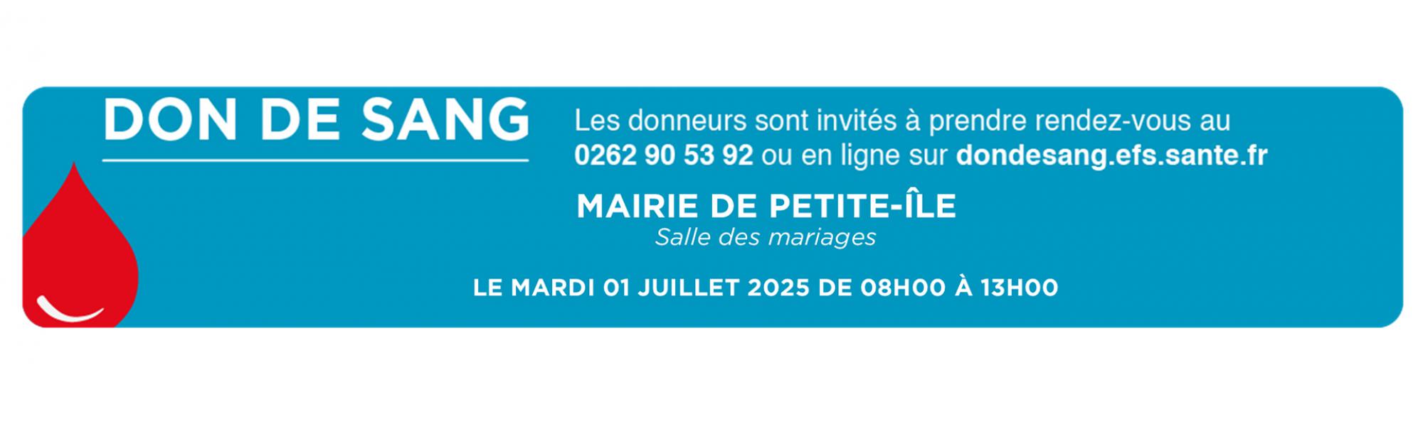 Don du sang du mardi 1er juillet