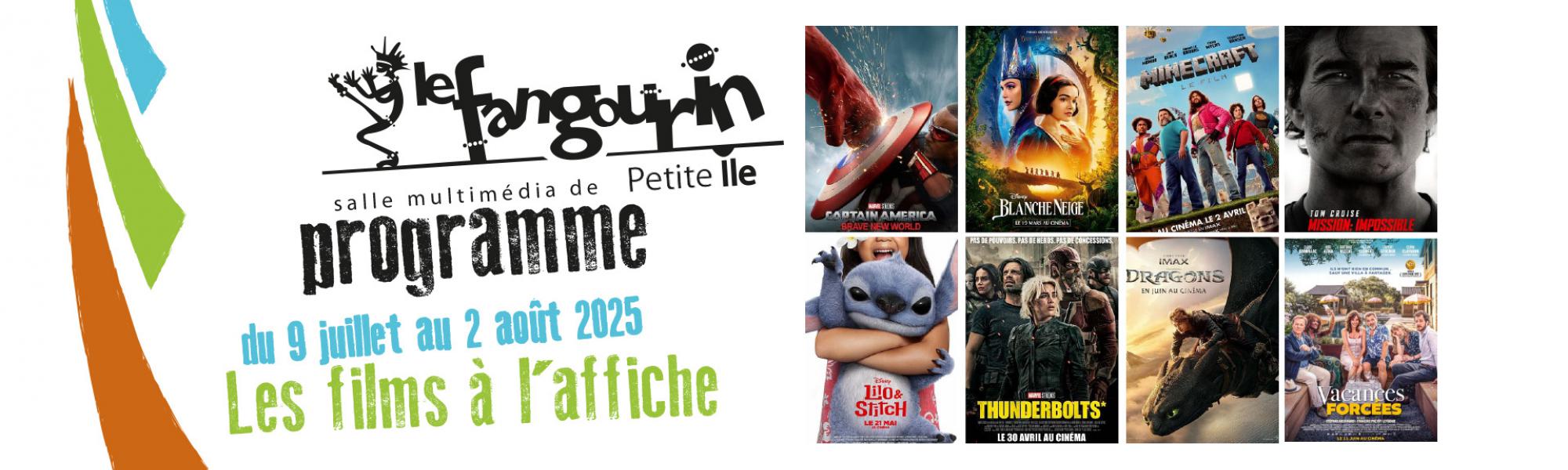 Programme cinéma des vacances