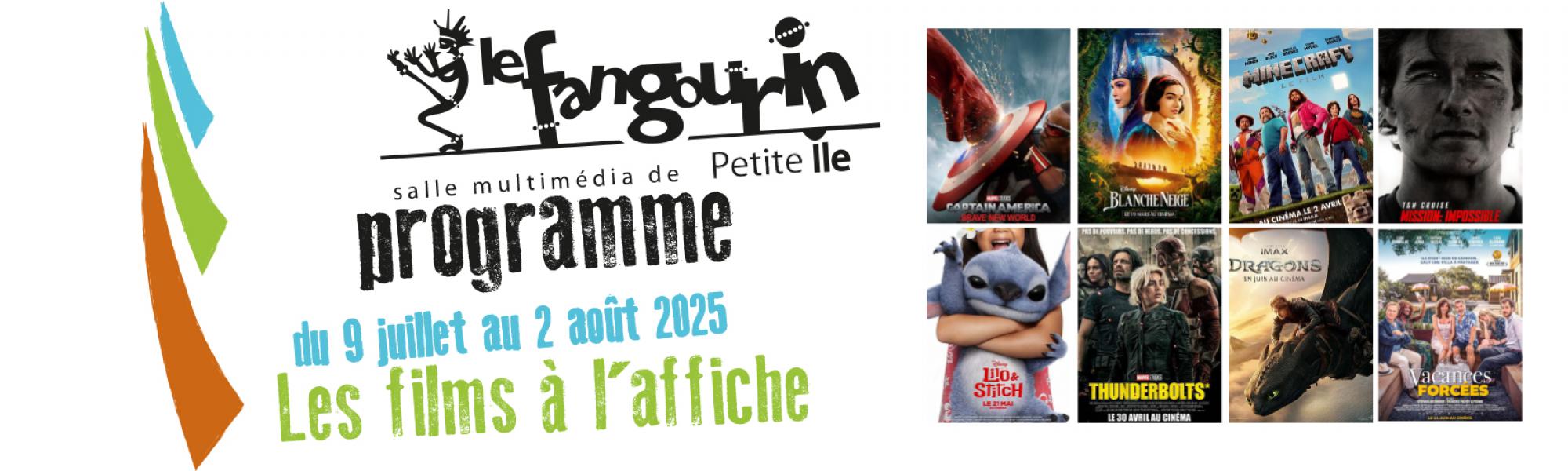 Programme cinéma juillet et août 2025