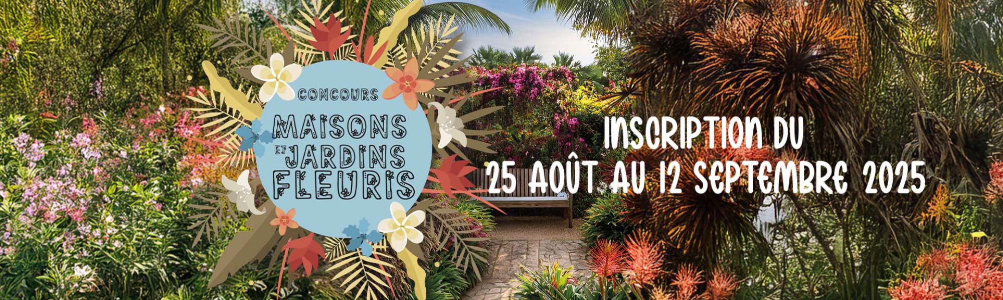 Bandeau concours maisons et jardins fleuris