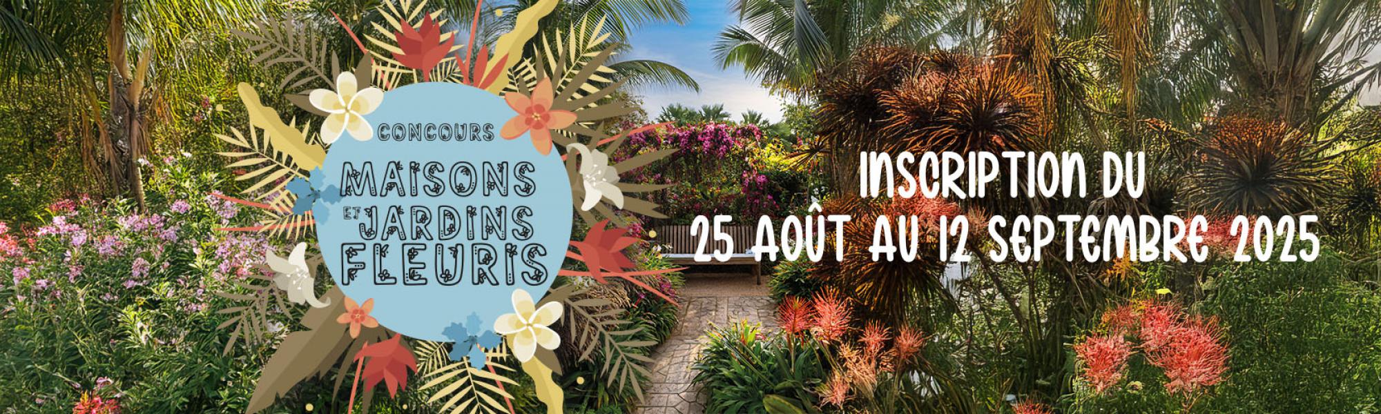 Bandeau concours maisons et jardins fleuris 2025