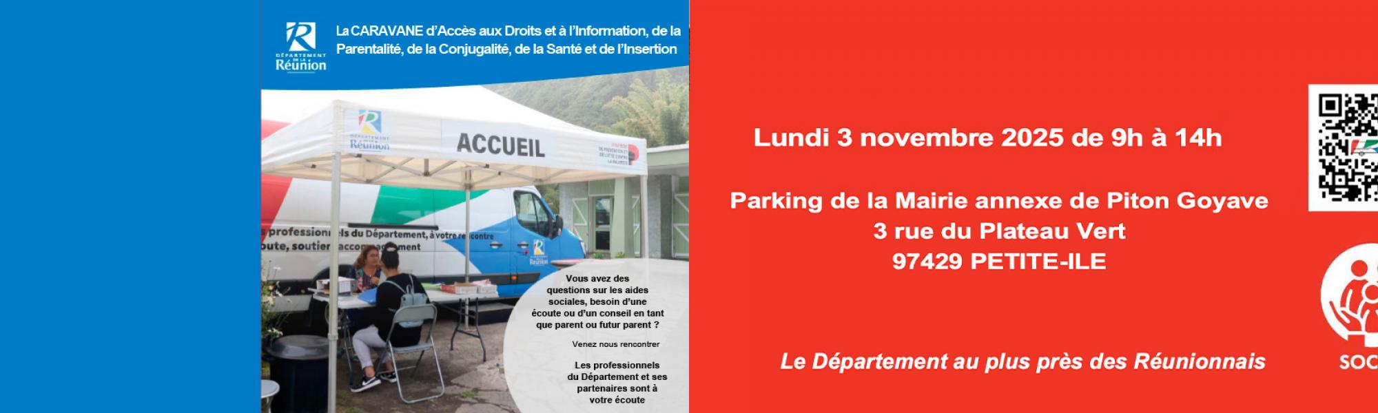 Caravane d'accès aux droits et à l'information le lundi 3 novembre