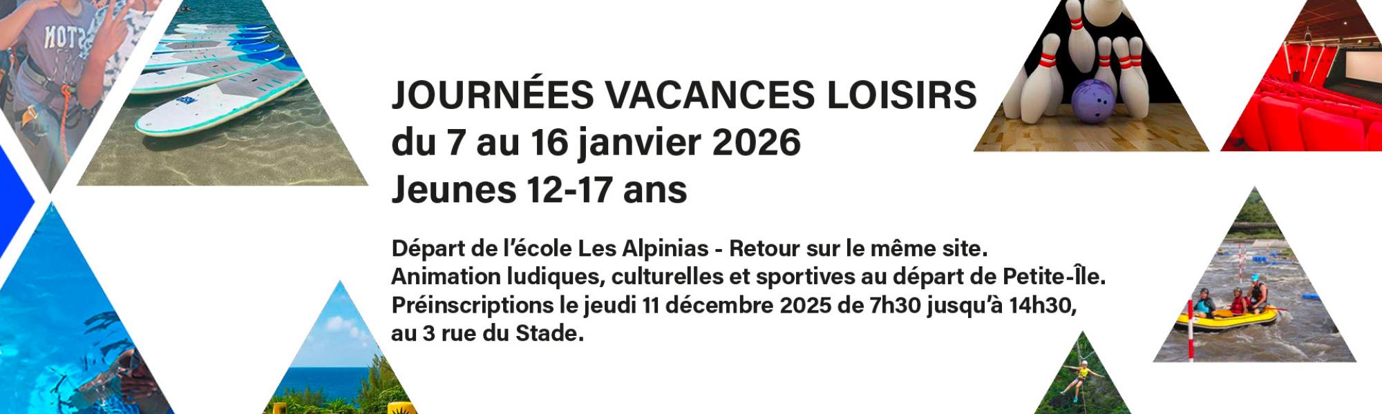 Journée vacances loisirs janvier 2026