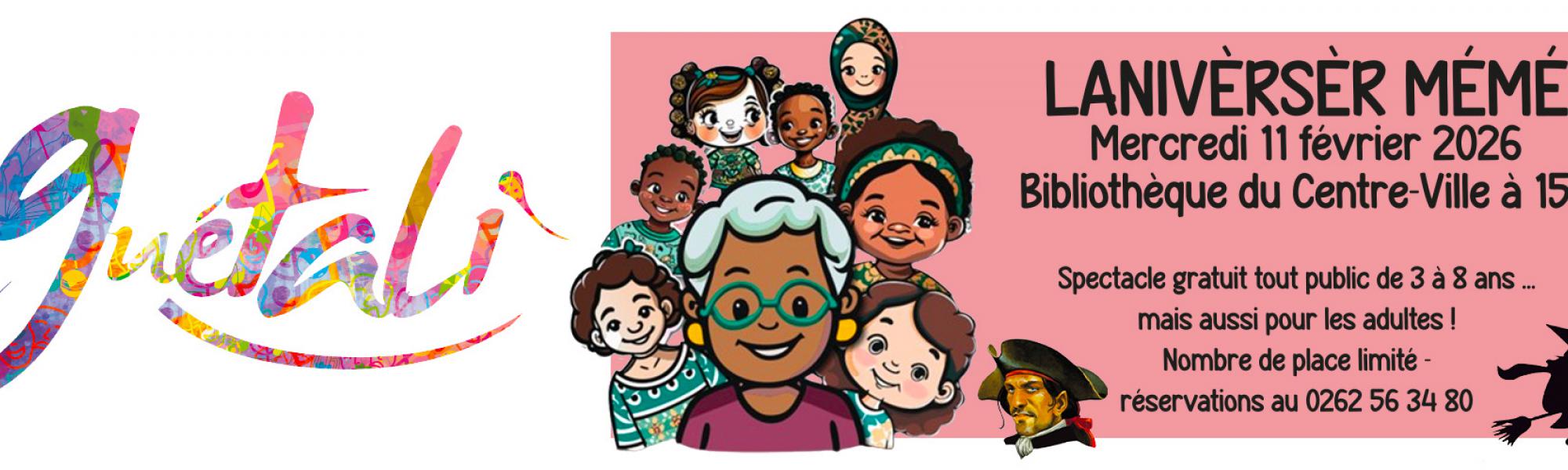 Bandeau Spectacle "Lanivèrsèr mémé"