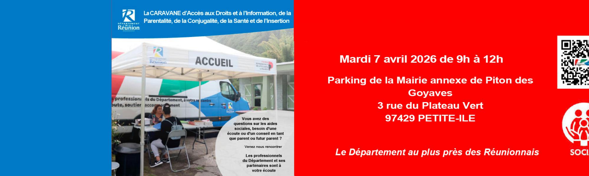 Bandeau caravane d'accès aux droits et à l'information