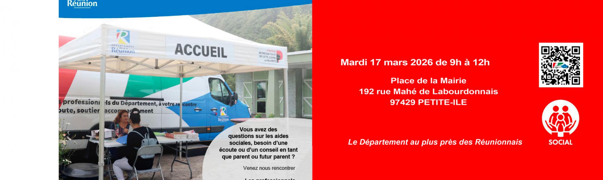 Caravane d'accès aux droits et à l'information, de la parentalité, de la conjugalité, de la santé et de l'insertion du mardi 17 mars 2026