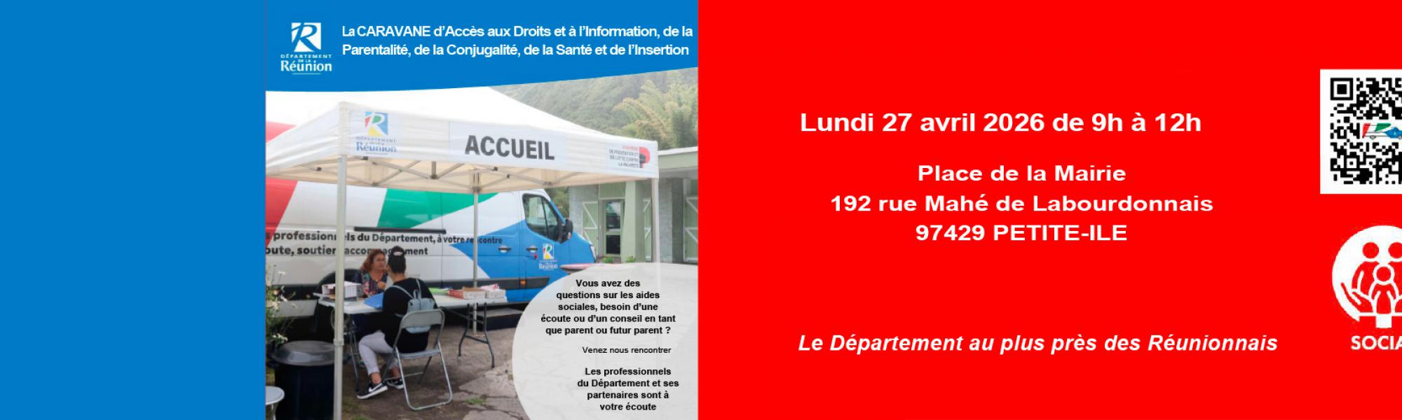 Bandeau caravane d'accès aux droits et à l'information