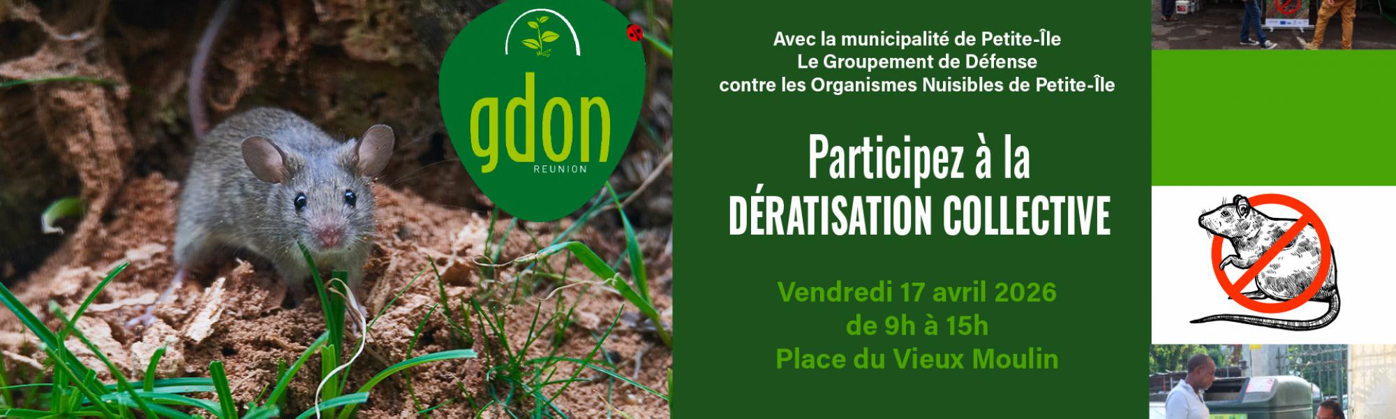 Dératisation du vendredi 17 avril 2026