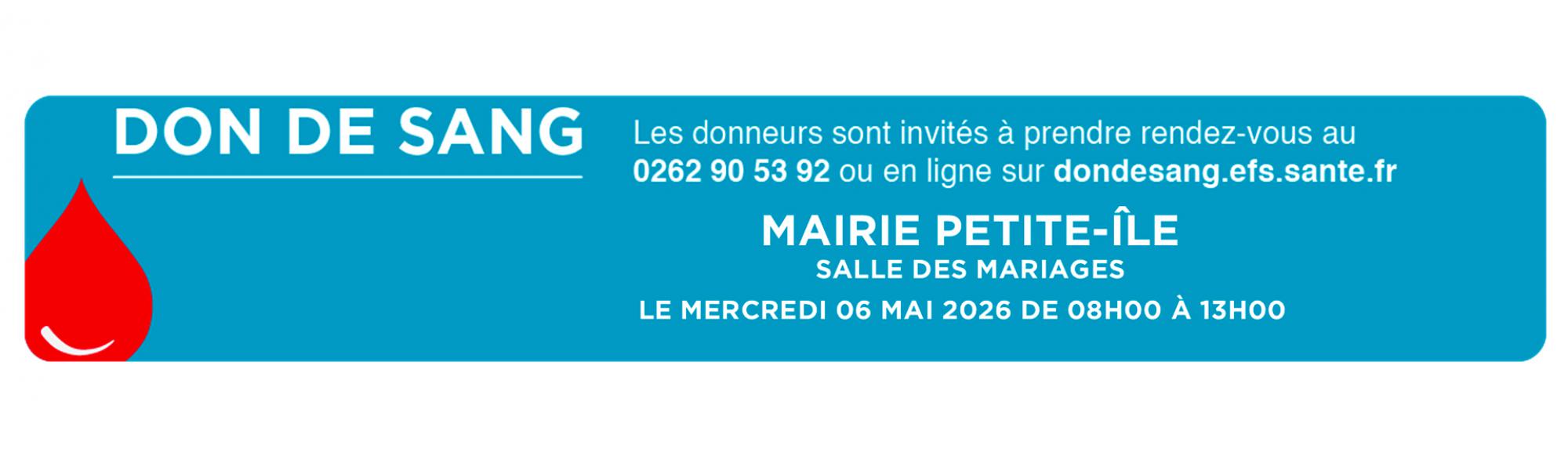 Don du sang du mercredi 6 mai 2026