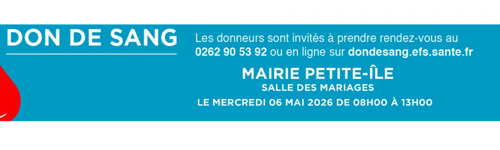 Don du sang du mercredi 6 mai 2026