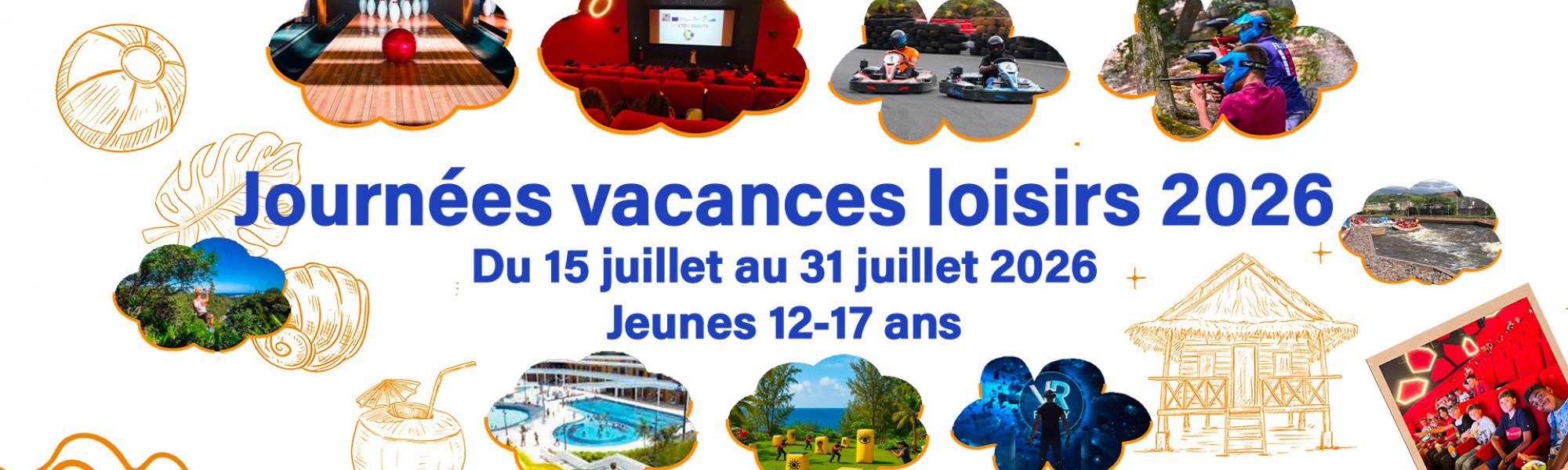 Journées vacances loisirs juillet 2026 - Jeunes de 12-17 ans