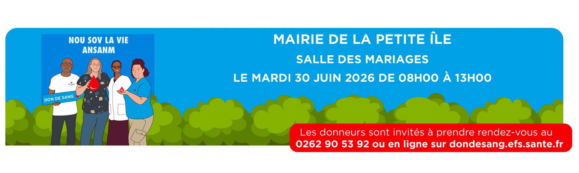 Don du sang le mardi 30 juin