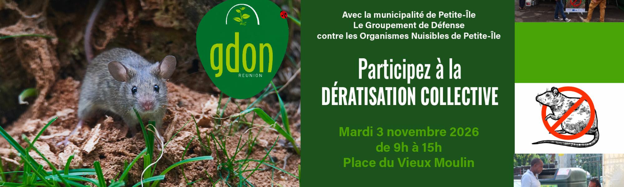 Dératisation collective du mardi 3 novembre