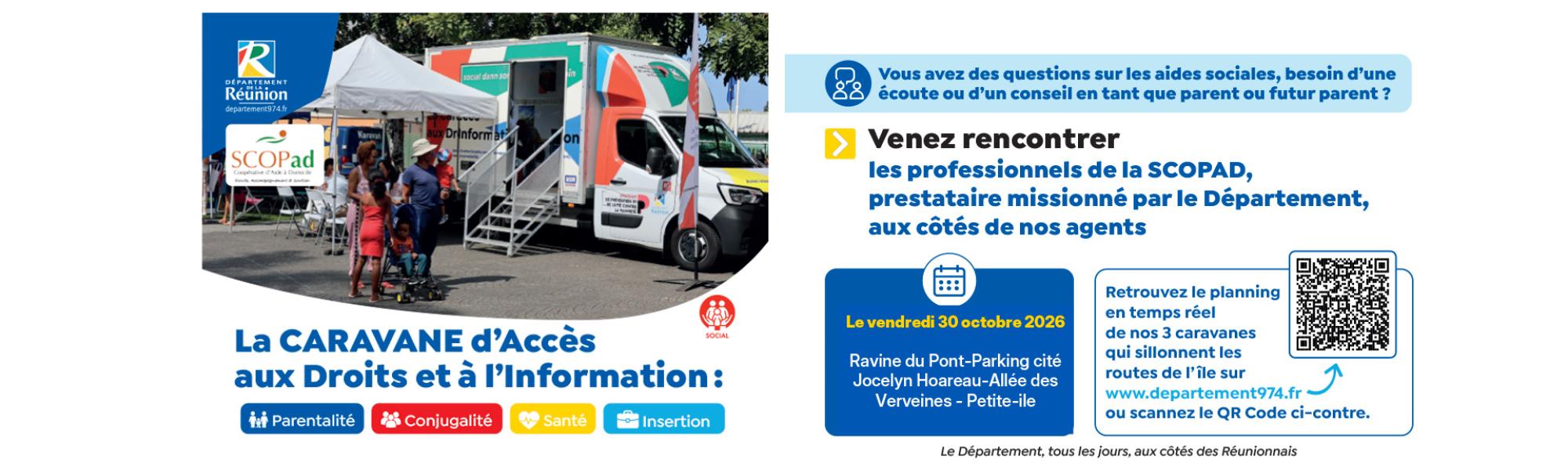 Caravane d'accès aux droits et à l'information le 30 octobre