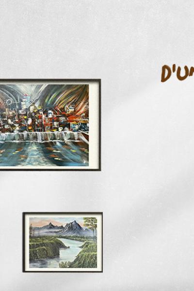 Bandeau exposition permanente d'une passionnée de peinture Jo