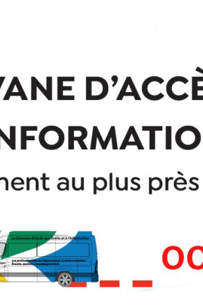 Bandeau caravane d'accès aux droits et à l'information