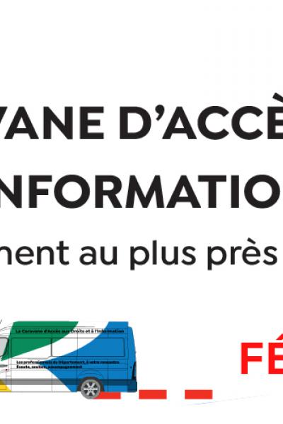 Bandeau caravane d'accès aux droits et à l'information