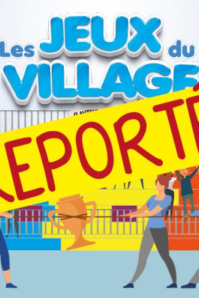 Bandeau jeux du village reporté