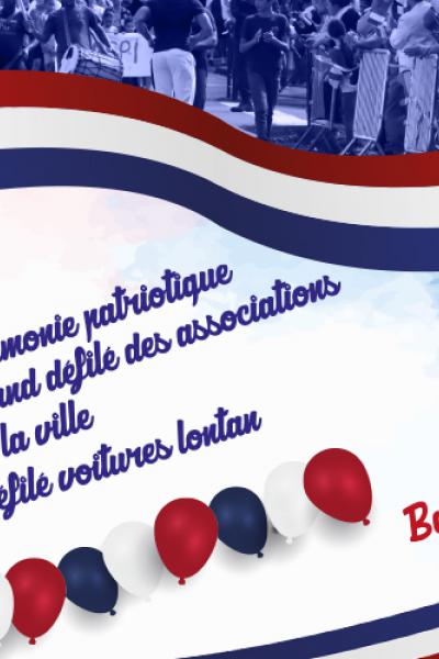 Bandeau festivités du 14 juillet 2023