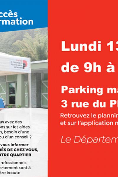 Bandeau caravane d'accès aux droits et à l'information