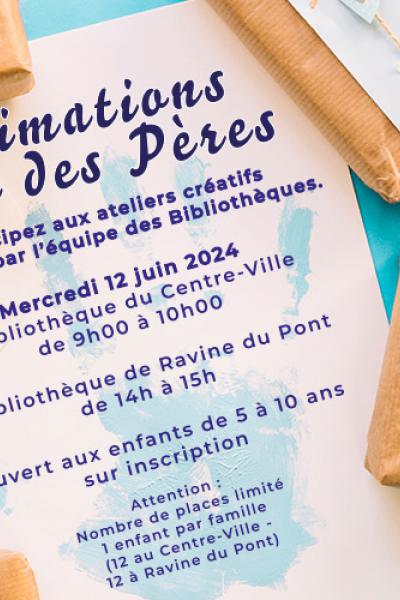 Bandeau atelier fête des pères