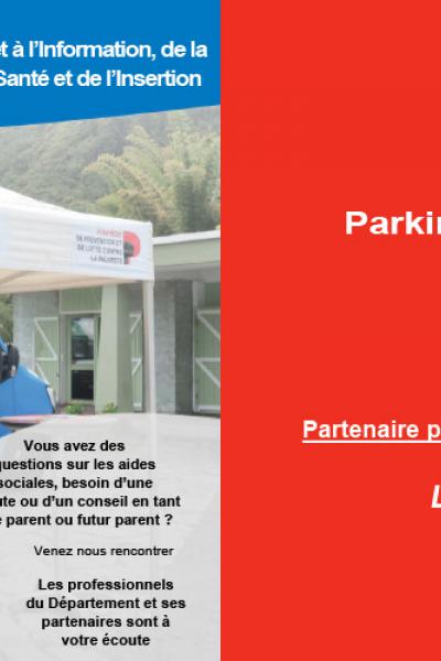 Bandeau caravane d'accès aux droits et à l'information, de la parentalité, de la conjugalité, de la santé et de l'insertion