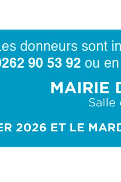 Bandeau don du sang du 23 février et 3 mars 2026