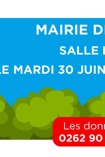 Collete de sang le mardi 30 juin 2026