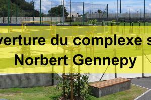 bandeau réouverture du complexe sportif Norbert Gennepy