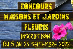 Bandeau concours des Maisons & Jardins fleuris 2022