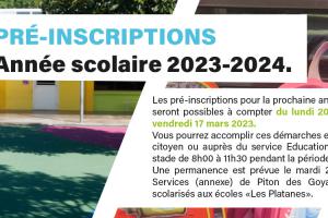 Bandeau pré-inscription 2023-2024