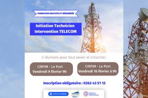Bandeau Formation Initiation Technicien Intervention TELECOM 