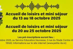 Bandeau Séjour vacances au mois d’octobre 2025
