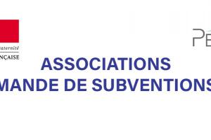 Bandeau Associations, demande de subventions